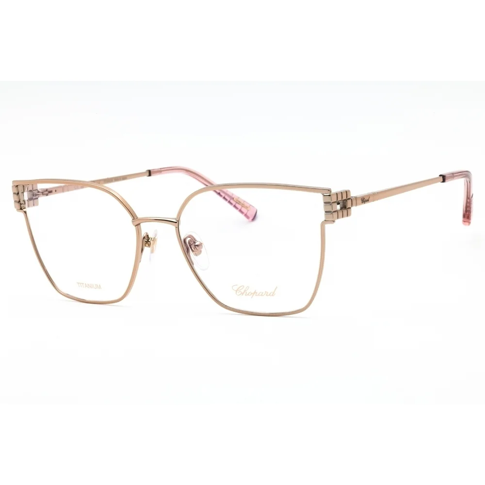 NWT Chopard VCHL58M-08FC Gold Rectangle 54mm Eyeglasses - Picture 1 of 2